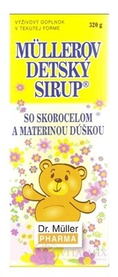 MÜLLERŮV DĚTSKÝ SIRUP s jitrocelem a mateřídouškou 1x320 g