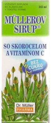 MÜLLERŮV SIRUP s jitrocelem A VIT. C bez cukru 1x245 ml