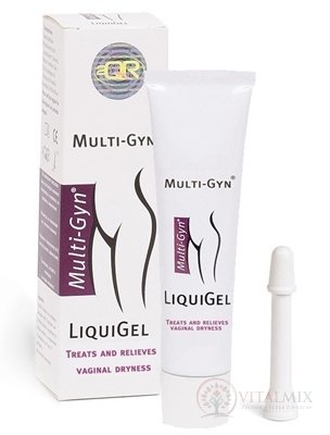 MULTI-GYN Liquigas vaginální lubrikační, bioaktivní, k odstranění suchosti pochvy, 1x30 ml