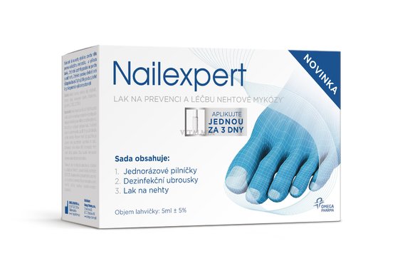 Nailexpert lak na prevenciu a liečbu nechtovej mykózy 5ml+obrúsky 20ks+pilníčky 30ks