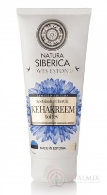 NATURA siberica LOVES ESTONIA Body cream tělový krém, výživný, chrpa a moruše, 1x200 ml