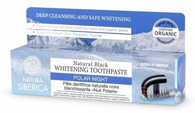 NATURA siberica POLAR Night Toothpaste zubní pasta, přírodní bělící, černá noc 1x100 g