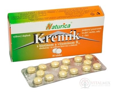 Naturica KŘEMÍK s biotinem a vitamínem B12 tbl 1x30 ks