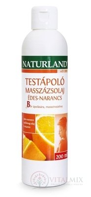 Naturland ošetřující MASÁŽNÍ OLEJ SLADKÝ POMERANČ 1x200 ml