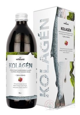 Nefdesanté KOLAGEN s elastinem, příchuť červených hroznů 1x500 ml