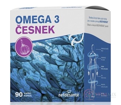 Nefdesanté OMEGA 3 ČESNEK cps (inov.2017) 6x15 (90 ks)