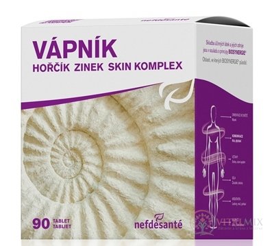 Nefdesanté VÁPNÍK HOŘČÍK ZINEK SKIN KOMPLEX tbl 9x10 (90 ks)