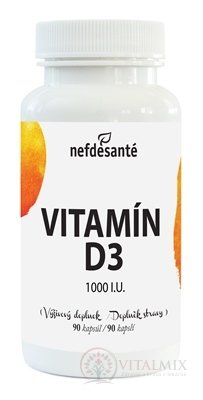 Nefdesanté VITAMIN D3 1000 IU cps 1x90 ks