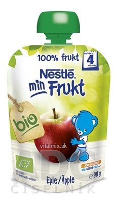 Nestlé min Fruko BIO Jablko kapsička, ovocná přesnídávka (od ukonč. 4. měsíce) 1x90 g