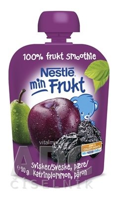 Nestlé min Fruko Švestka Hruška kapsička, ovocná přesnídávka (od ukonč. 6. měsíce) 1x90 g