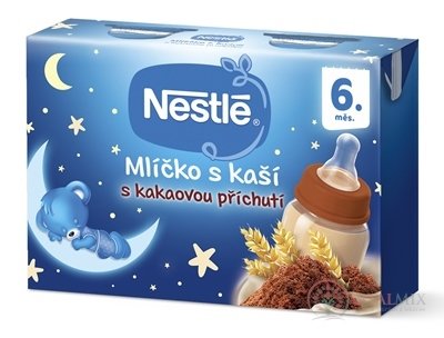 Nestlé Mlíčko s kaší KAKAOVÉ od ukonč. 6. měsíce, 2x200 ml (400 ml)