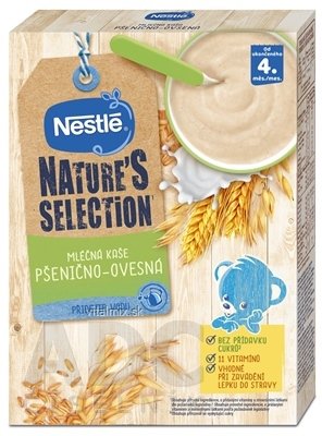 Nestlé Mléčná kaše pšeničná-OVESNÁ Nature selection (od ukončeného 4. měsíce) 1x250 g