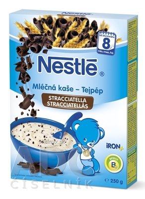 Nestlé Mléčná kaše Stracciatella (inov.2016) (od ukonč. 8. měsíce) (modrá krabice) 1x250 g