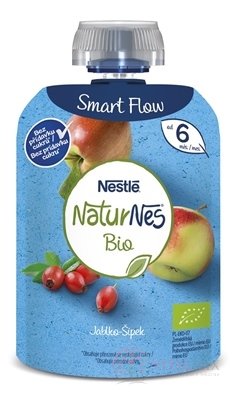 Nestlé Nature BIO Jablko Šipky kapsička, ovocná přesnídávka (od ukonč. 6. měsíce) 1x90 g