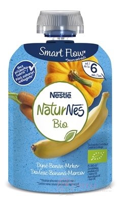 Nestlé Nature BIO Dýně Banán Mrkev kapsička, ovocně-zeleninová desátá (od ukonč. 6.měsíce) 1x90 g
