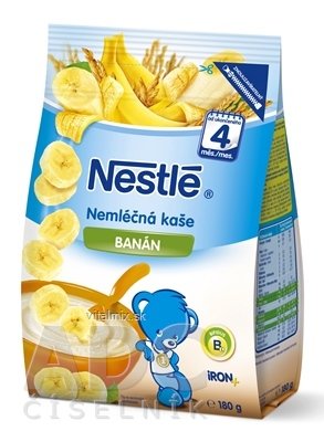 Nestlé Nemléčná kaše banánových (od ukonč. 4. měsíce) 1x180 g