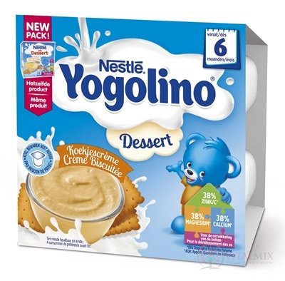Nestlé YOGOLINO Sušenka dezert (od 6. měsíce) (new pack 2018) 4x100 g (400 g)