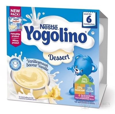 Nestlé YOGOLINO Vanilka dezert (od 6. měsíce) (new pack 2018) 4x100 g (400 g)