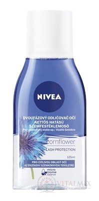 NIVEA Dvoufázový ODLIČOVAČ očí Cornflower pro citlivou oblast očních partií 1x125 ml