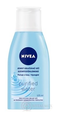 NIVEA Jemný ODLIČOVAČ očí PURIFIED water pro citlivou oblast očních partií 1x125 ml