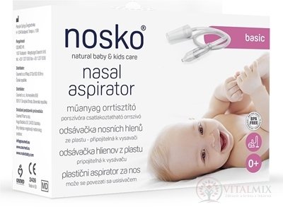 Nosko nasál Aspirator basic odsávačka hlenů z plastu, připojitelná k vysavači 1x1 ks