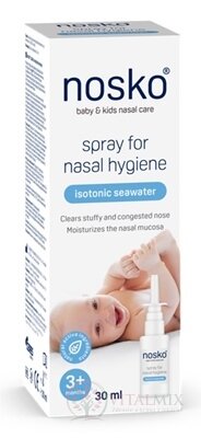 nosko sprej na nosní hygienu izotonická mořská voda (inov. 2024) 1x30 ml