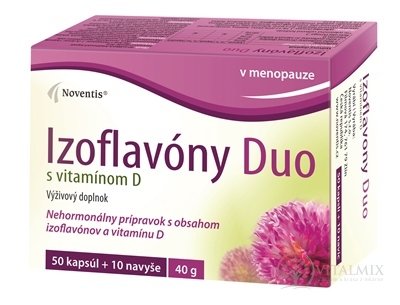 Noventis Izoflavony Duo s vitamínem D cps mol 4x15 (60 ks)