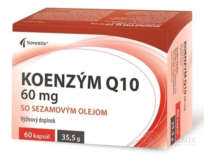 Noventis Koenzym Q10 60 mg se sezamovým olejem, cps 1x60 ks