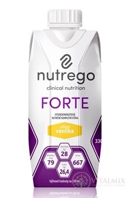 Nutrego FORTE s příchutí vanilka 12x330 ml