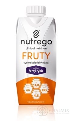 Nutrego Frutt s příchutí černý rybíz 12x330 ml