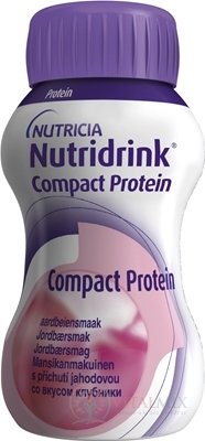 NUTRIDRINK COMPACT PROTEIN s jahodovou příchutí 24x125 ml