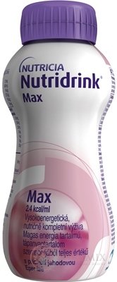 Nutridrink Max s jahodovou příchutí (inov.2021) 4x300 ml (1200 ml)