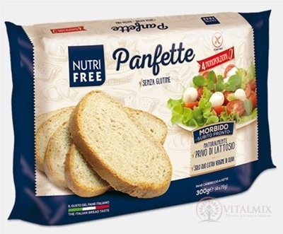 NutriFree Panfette chléb bílý, krájený (4 porce) 1x300 g