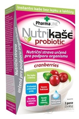 Nutrikaša Probiotic - cranberries 3x60 g (180 g)