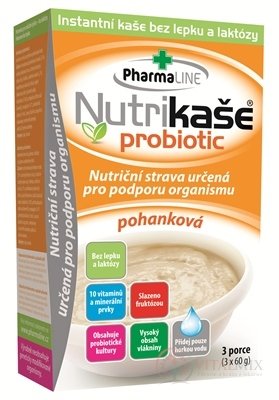 Nutrikaša Probiotic - pohanková 3x60 g (180 g)