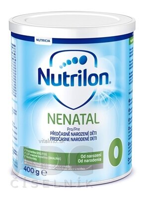 Nutrilon 0 Nenatal nové speciální výživa bez lepku, (od narození) v prášku 1x400 g