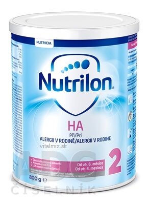 Nutrilon 2 HA mléčná výživa v prášku (od ukonč. 6. měsíce) bez lepku 1x800 g