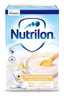 Nutrilon obilno-mléčná První kaše rýžová s příchutí vanilky 225 g 