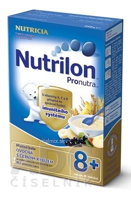 Nutrilon Pronutra kaše mléčná ovocná s černým rybízem (od ukonč. 8. měsíce) 1x225 g