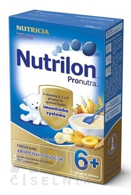 Nutrilon Pronutra obilno-mléčná kaše krupicová s ovocem (od ukonč. 6. měsíce), 1x225 g