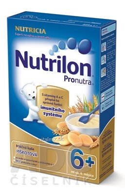 Nutrilon Pronutra obilno-mléčná kaše piškotová (od ukonč. 6. měsíce), 1x225 g