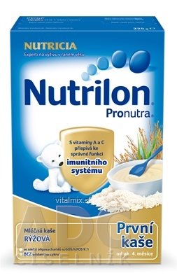 Nutrilon Pronutra první obilno-mléčná kaše rýžová (od ukonč. 4. měsíce) 1x225 g