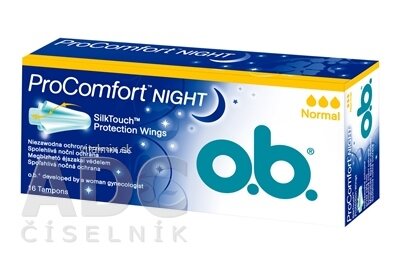 ob ProComfort Night Normal hygienické tampony 1x16 ks