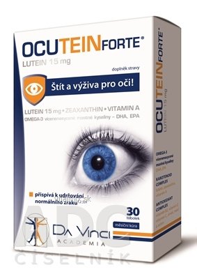 OCUTEIN FORTE Lutein 15 mg - DA VINCI cps 1x30 ks