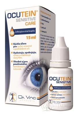OCUTEIN SENSITIVE CARE - DA VINCI zvlhčující oční kapky 1x15 ml