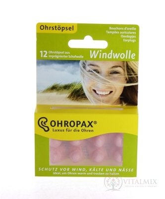 OHROPAX WINDWOLLE Ušní vložky 1x12 ks