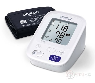 OMRON M3 Digitální TLAKOMĚR automatický na rameno s prodlouženou manžetou 1 ks + síťový adaptér 1 ks (inov.2020) 1x1 set