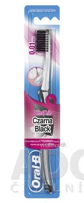 Oral-B Ultrathin Black Tea Extra Soft zubní kartáček 0,01 mm, 1x1 ks