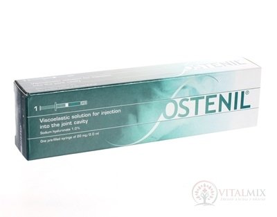 Osten roztok viskoelastický náhrada synoviální tekutiny s 1.0% hyaluronátu sodného, predpl.inj. stříkačka, 20 mg / 2 ml 1x1 ks