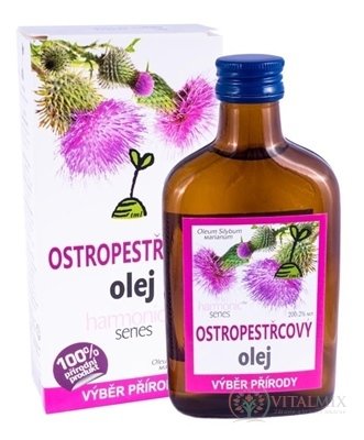 Ostropestřcového olej 100% za studena lisovaný 1x200 ml